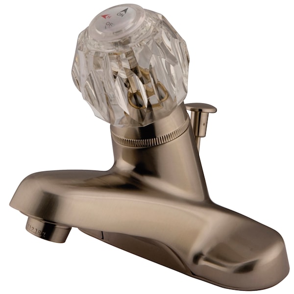 4" Centerset Bathroom Faucet, Brushed Nickel